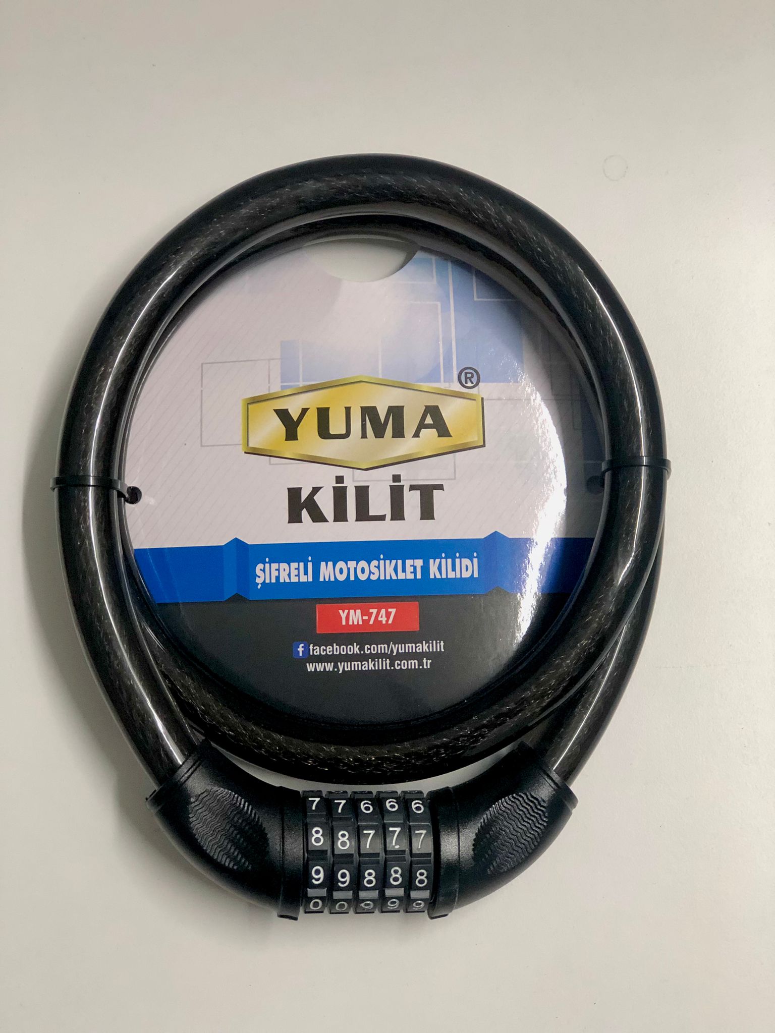 YUMA ŞİFRELİ MOTOR KİLİDİ 747